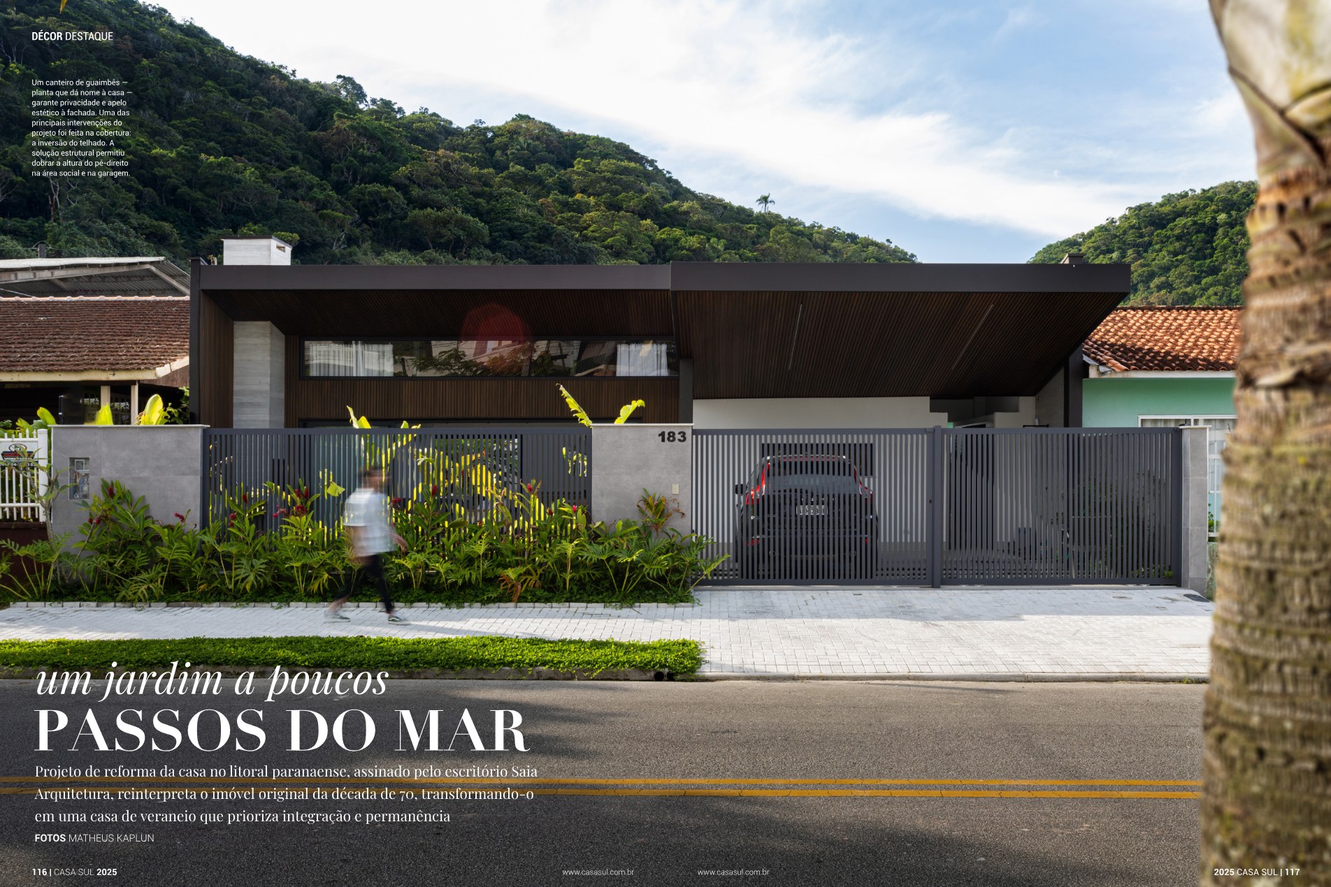 Casa Sul 2025 — Passos do mar — Casa Guaimbé · spread 1 de 4