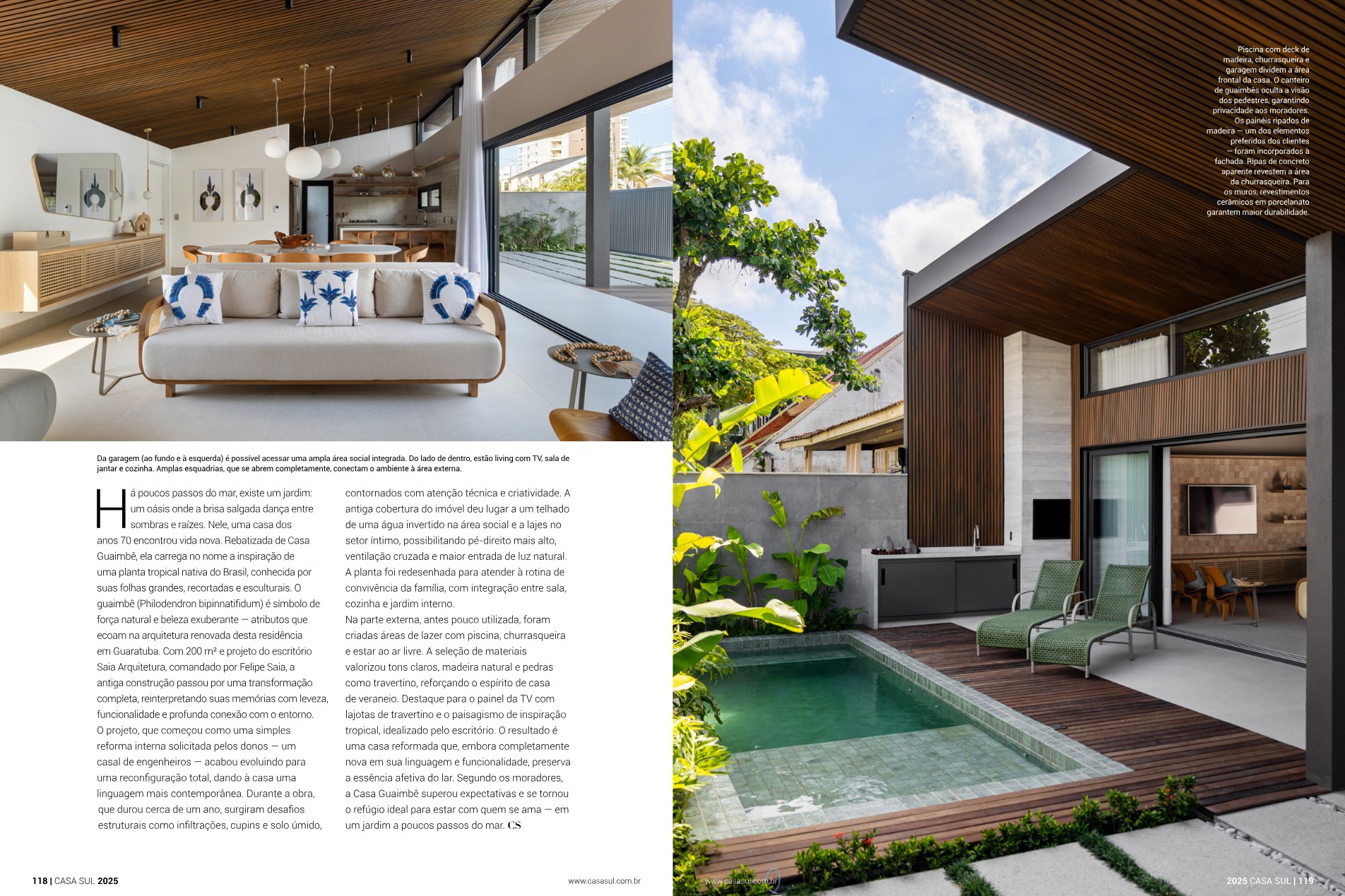 Casa Sul 2025 — Casa Guaimbé · spread 2 de 4